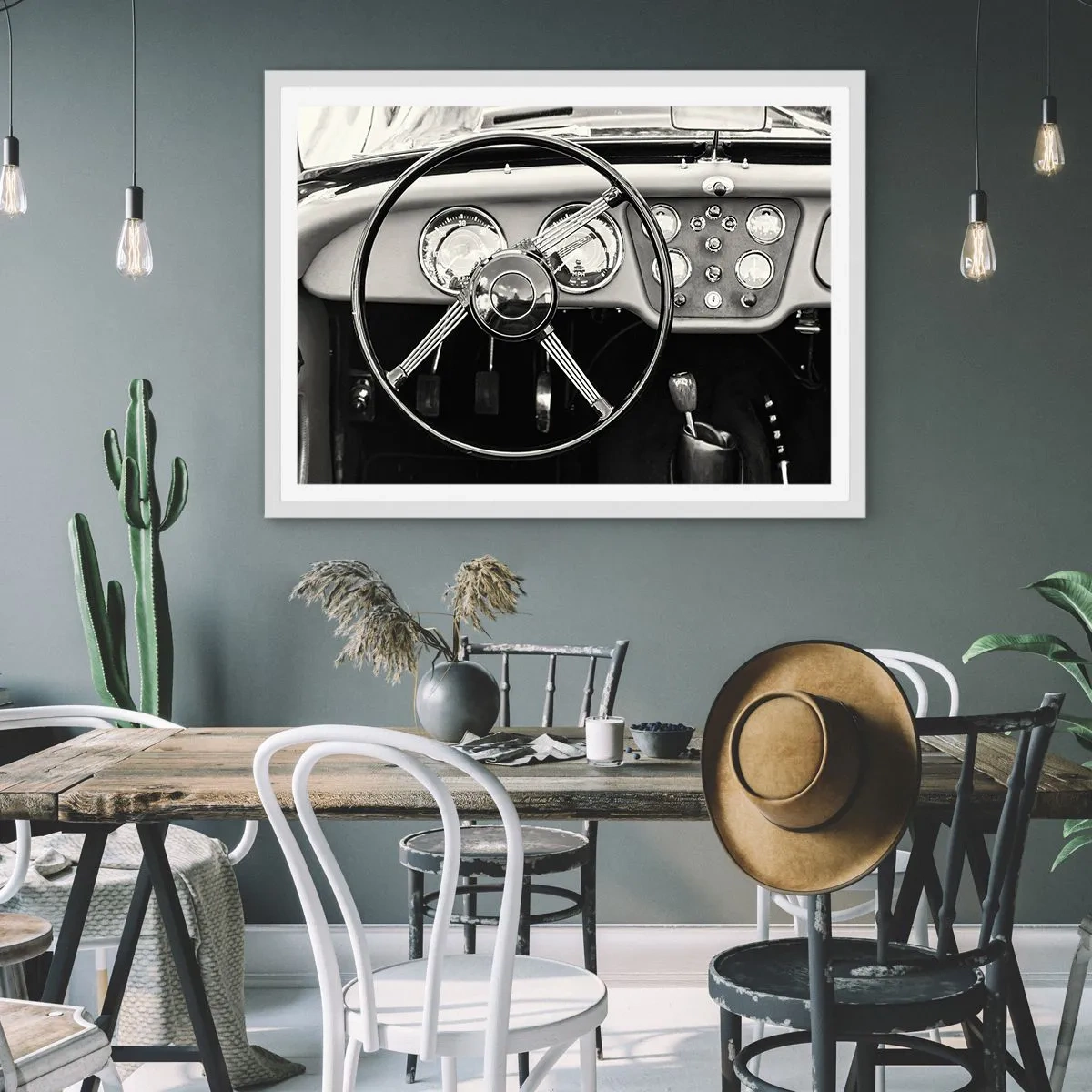 Poster in white frmae - Collector's Dream - 40x30 cm