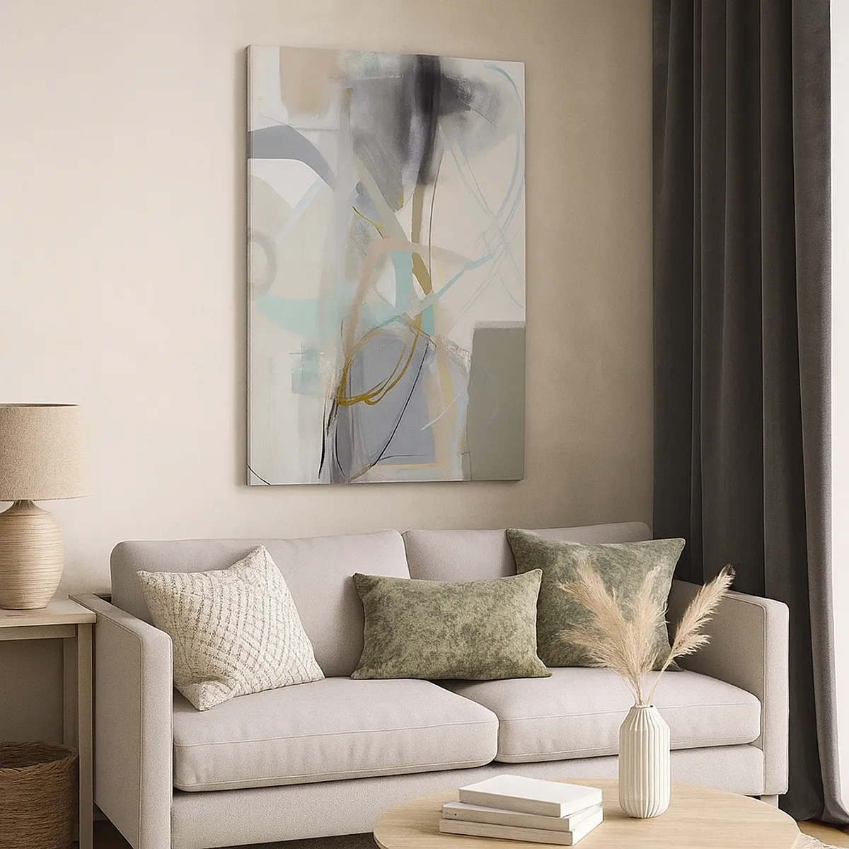 Canvas picture - Foggy Abstract - 50x70 cm