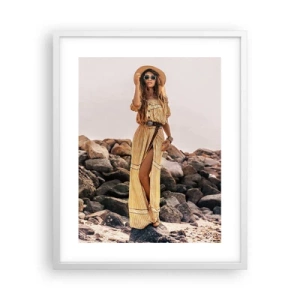 Poster in white frmae - The Magic of Stones - 40x50 cm