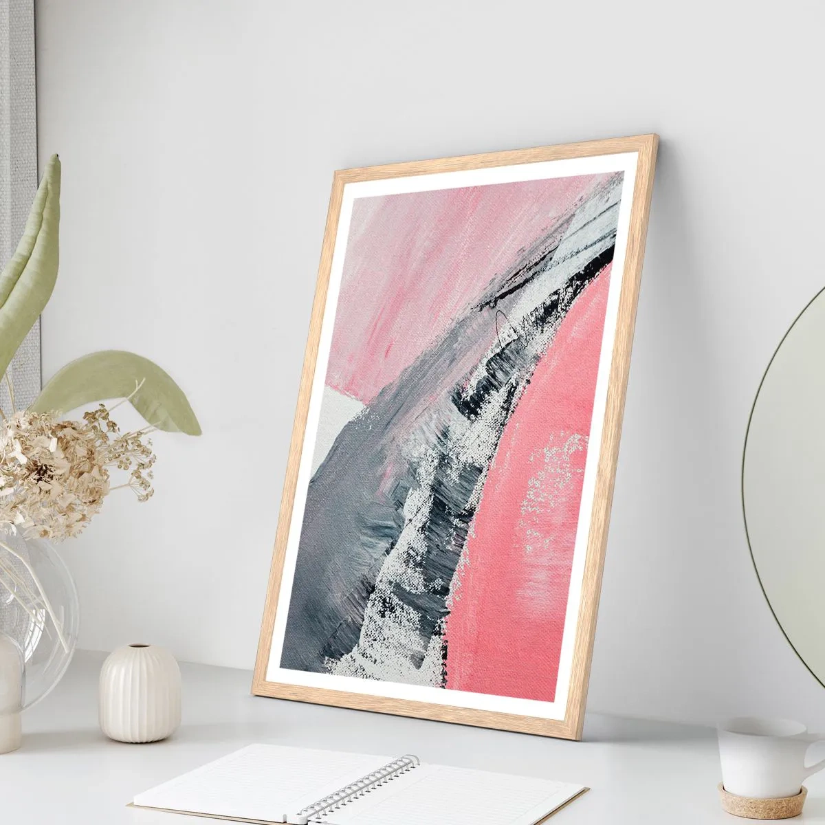 Poster in light oak frame - Fitted Composition - 30x40 cm