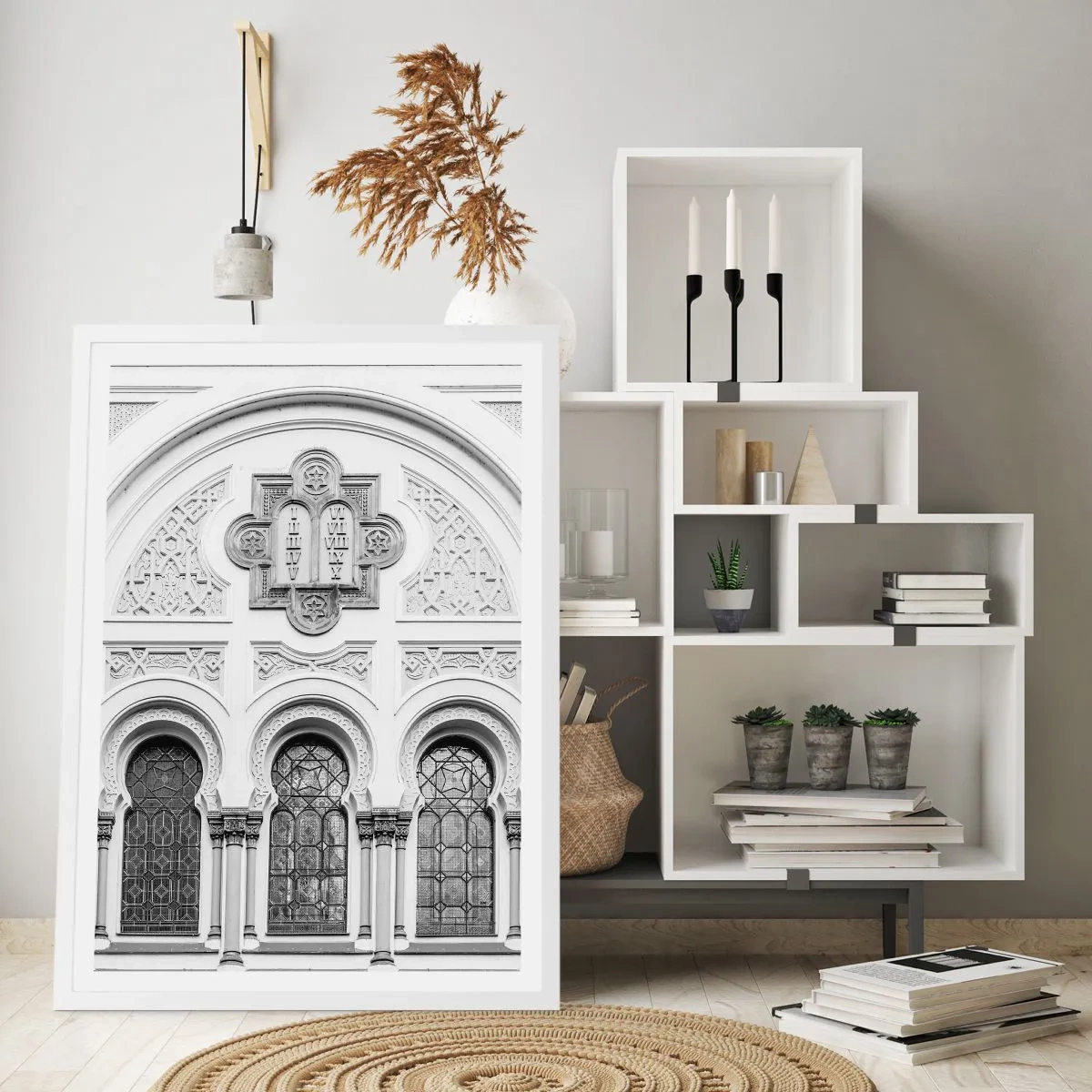 Poster in white frmae - At the Crossroads of Cultures - 30x40 cm