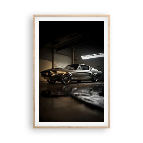 Poster in light oak frame - Back to the Future - 61x91 cm