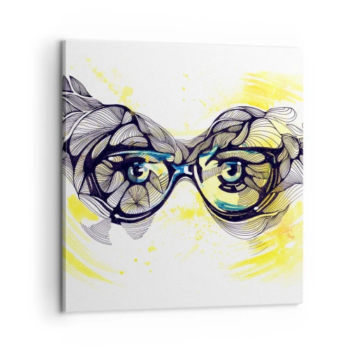 Canvas picture - Through Blue Glasses - 60x60 cm