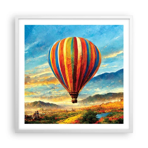 Poster in white frmae - More Can Be Seen in Silence - 60x60 cm