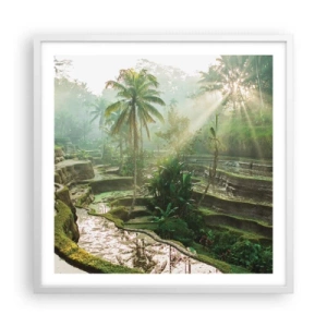 Poster in white frmae - Maturing in the Sun - 60x60 cm