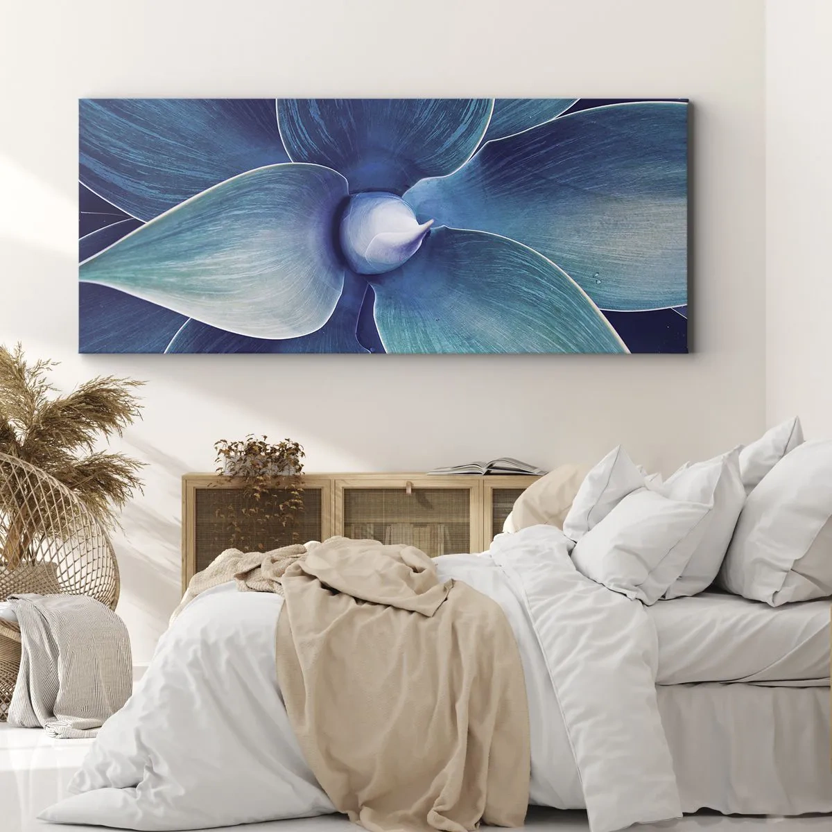 Canvas picture - Blue from the Sky - 90x30 cm