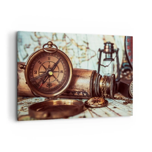 Canvas picture - Pirate Adventure in the Caribbean - 120x80 cm