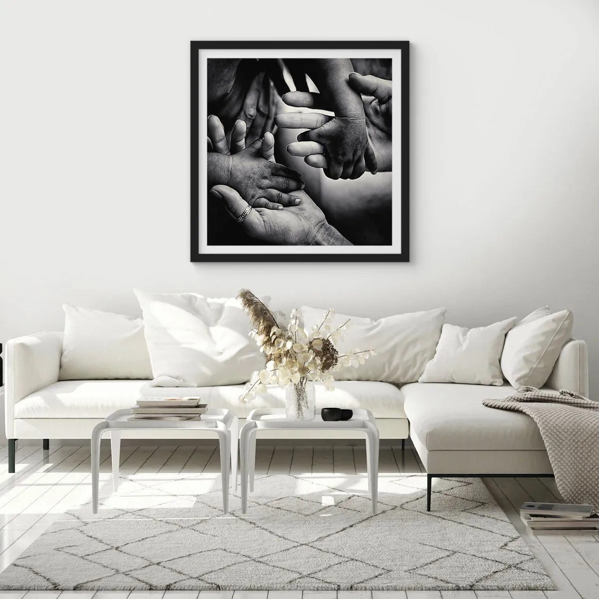 Poster in black frame - To be a Man - 40x40 cm