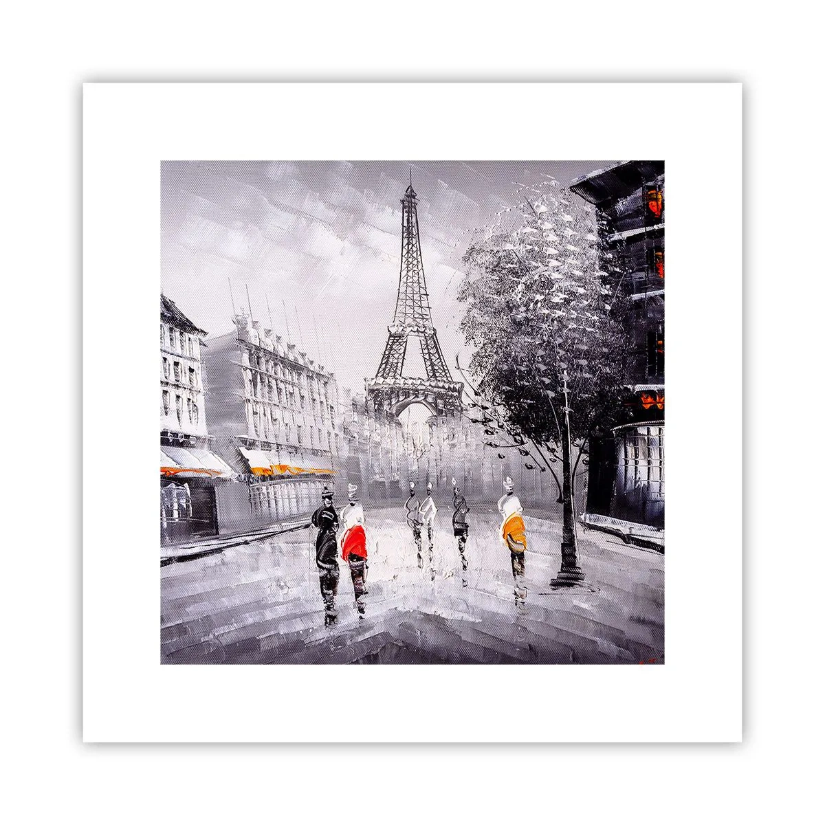 Poster - Parisian Walk - 30x30 cm