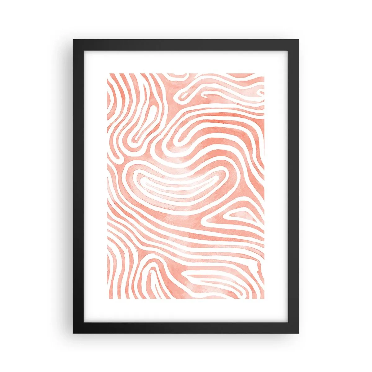 Poster in black frame - In a Coral Maze - 30x40 cm
