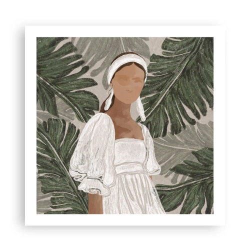 Poster - Exotic Portrait - 60x60 cm
