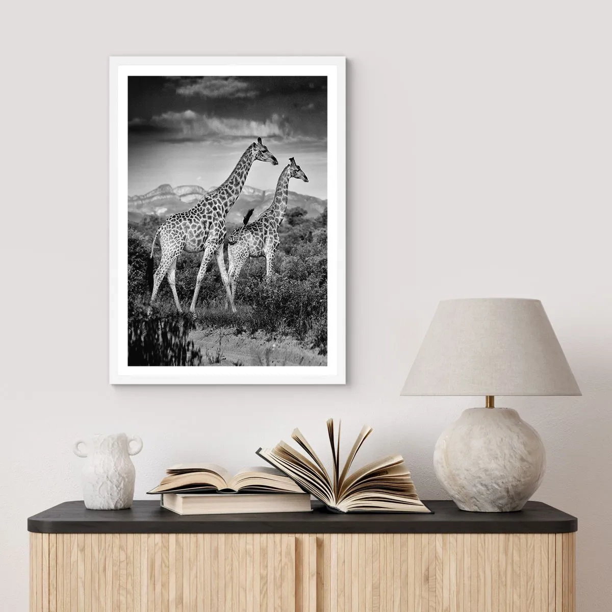 Poster in white frmae - Higher Spheres in Africa - 30x40 cm