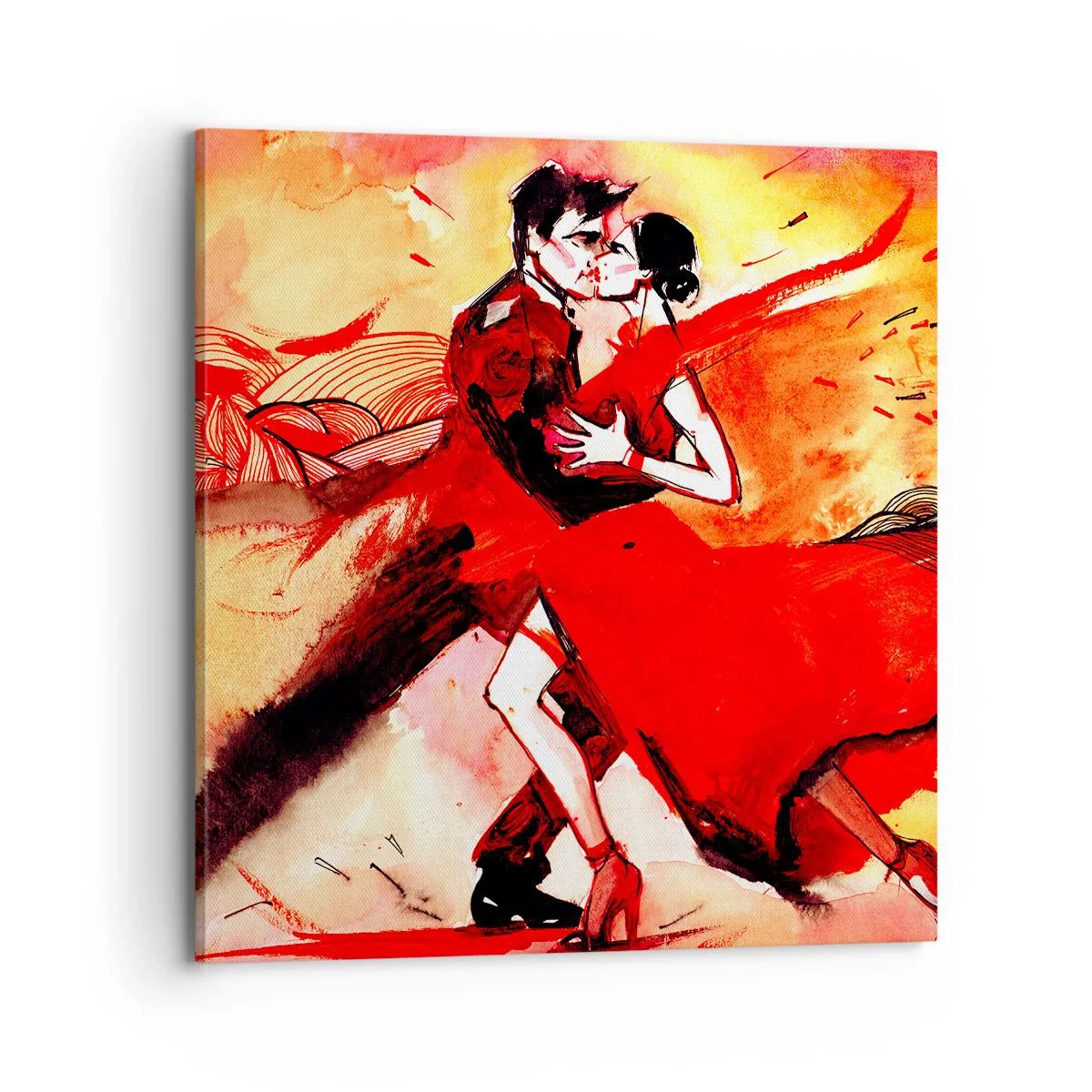 Canvas picture - Purple Rhythm of Passion - 70x70 cm