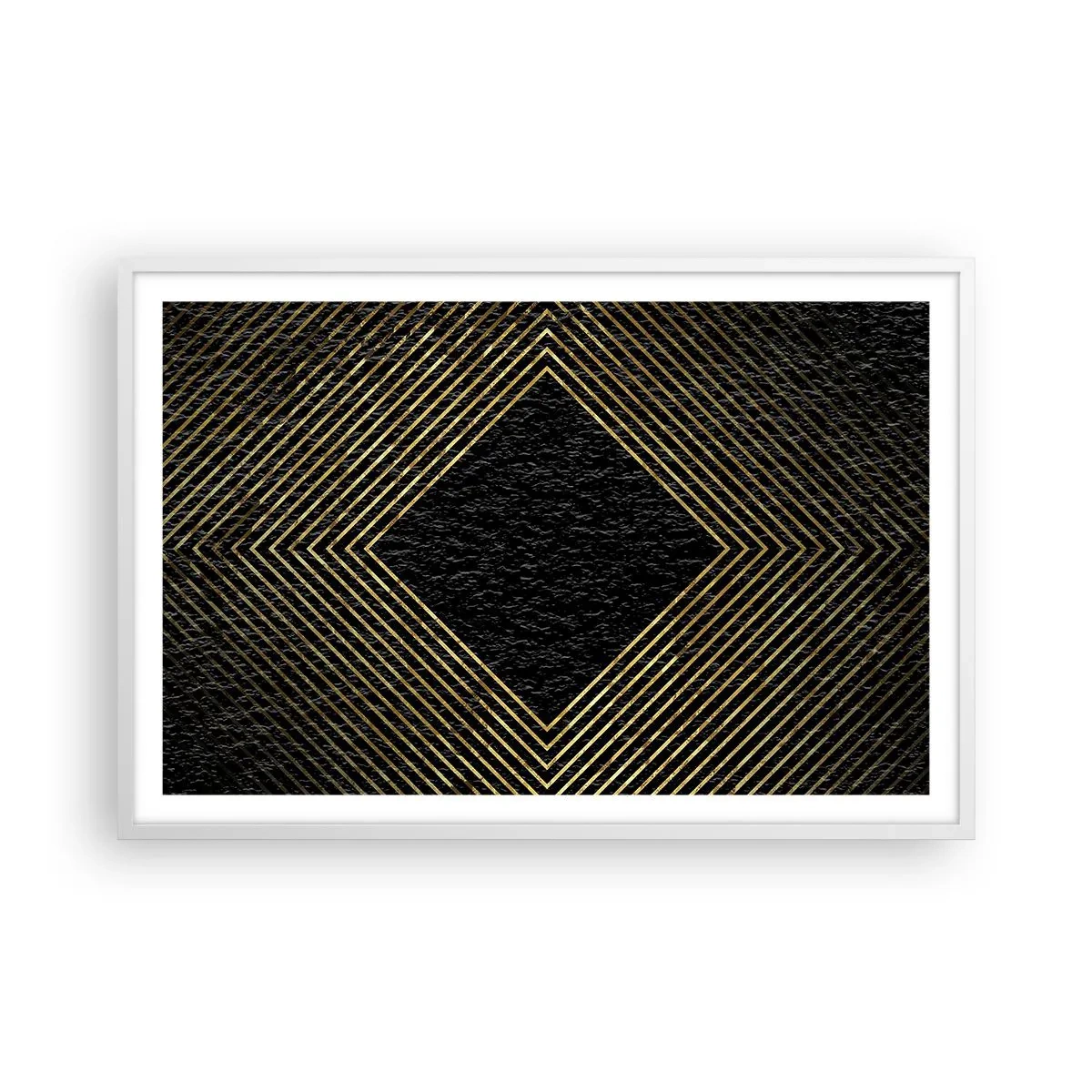 Poster in white frmae - Geometry Glamour Style - 91x61 cm