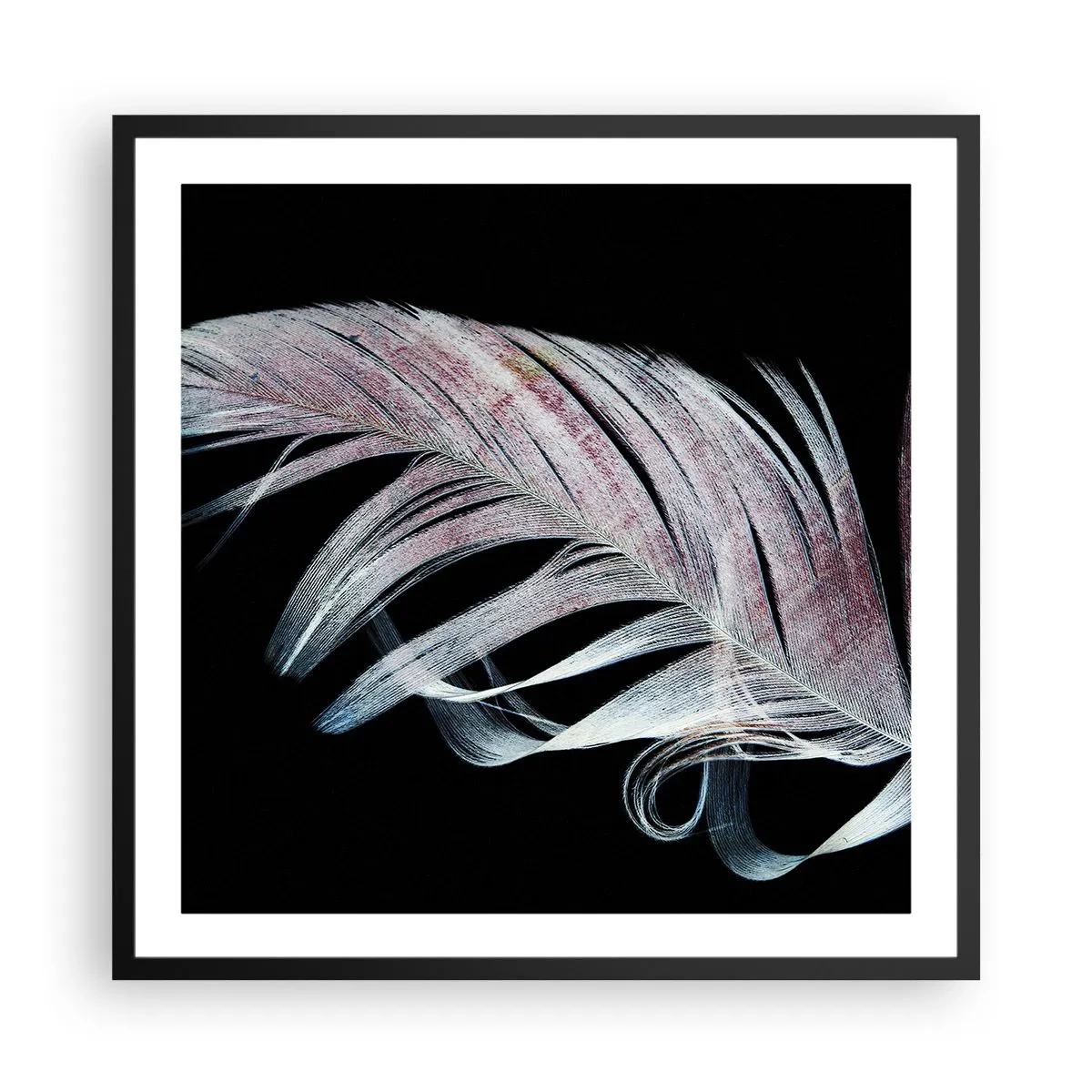 Poster in black frame - Think about Touch - 60x60 cm