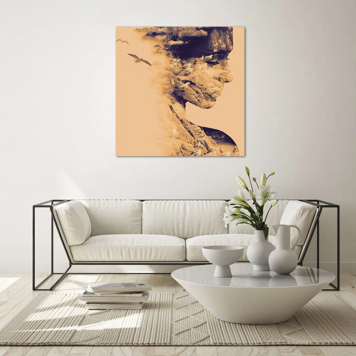 Glass picture - Naturally Beautiful - 40x40 cm