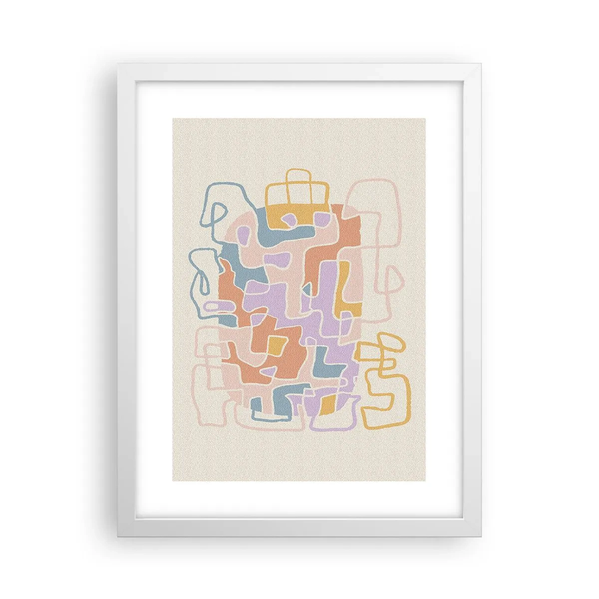 Poster in white frmae - Maze - Joyful Adventure - 30x40 cm