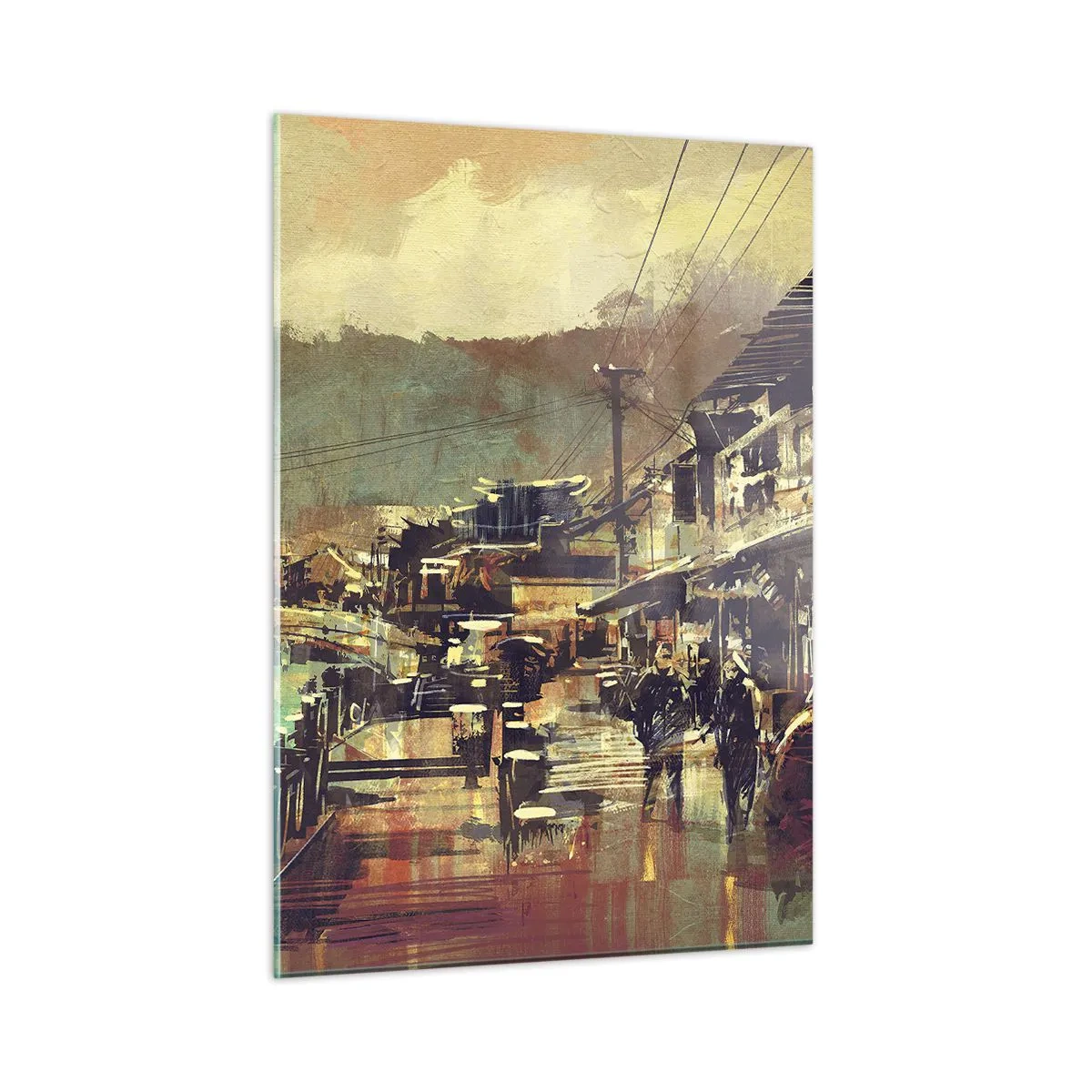 Glass picture - Life As a Abundance of Greyness - 50x70 cm