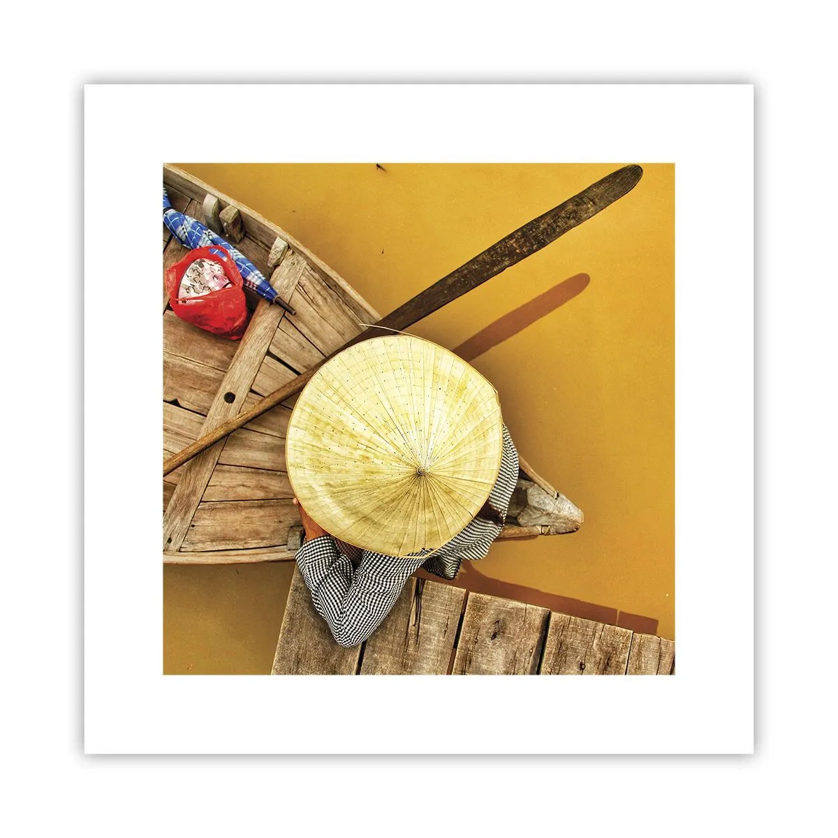Poster - Life on a Yellow River - 30x30 cm