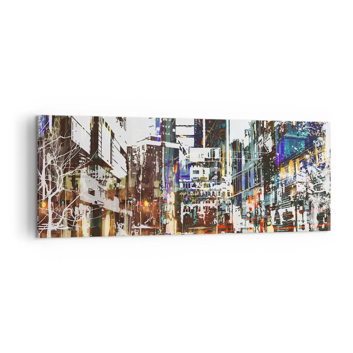 Canvas picture - Sparkling City - 140x50 cm