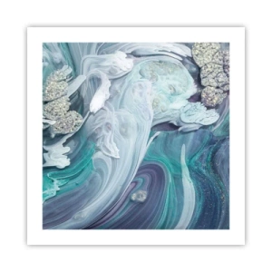 Poster - Currents of Blue - 50x50 cm