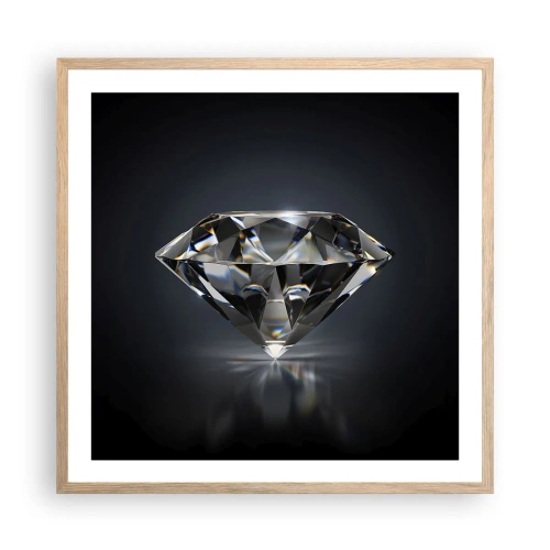 Poster in light oak frame - Girls' Best Friend - 60x60 cm