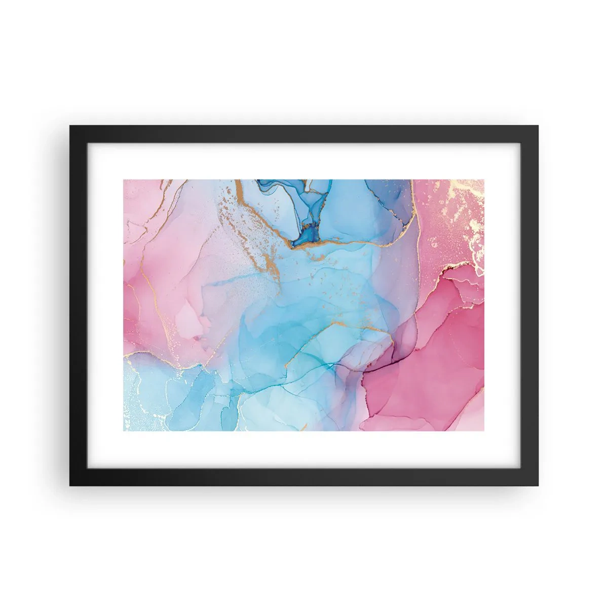 Poster in black frame - Encounter and Permeation - 40x30 cm