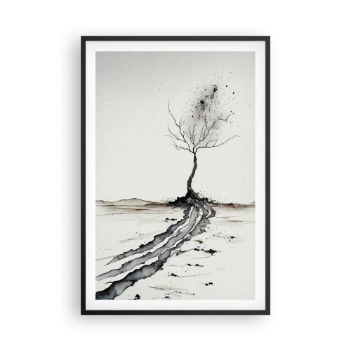 Poster in black frame - Winter Melancholy - 61x91 cm