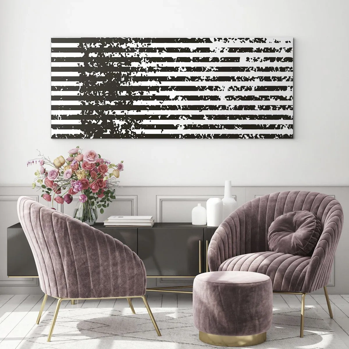 Glass picture - Rhythm and Noise - 100x40 cm