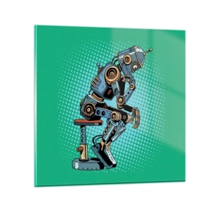 Glass picture - On the Essence of Being - 40x40 cm