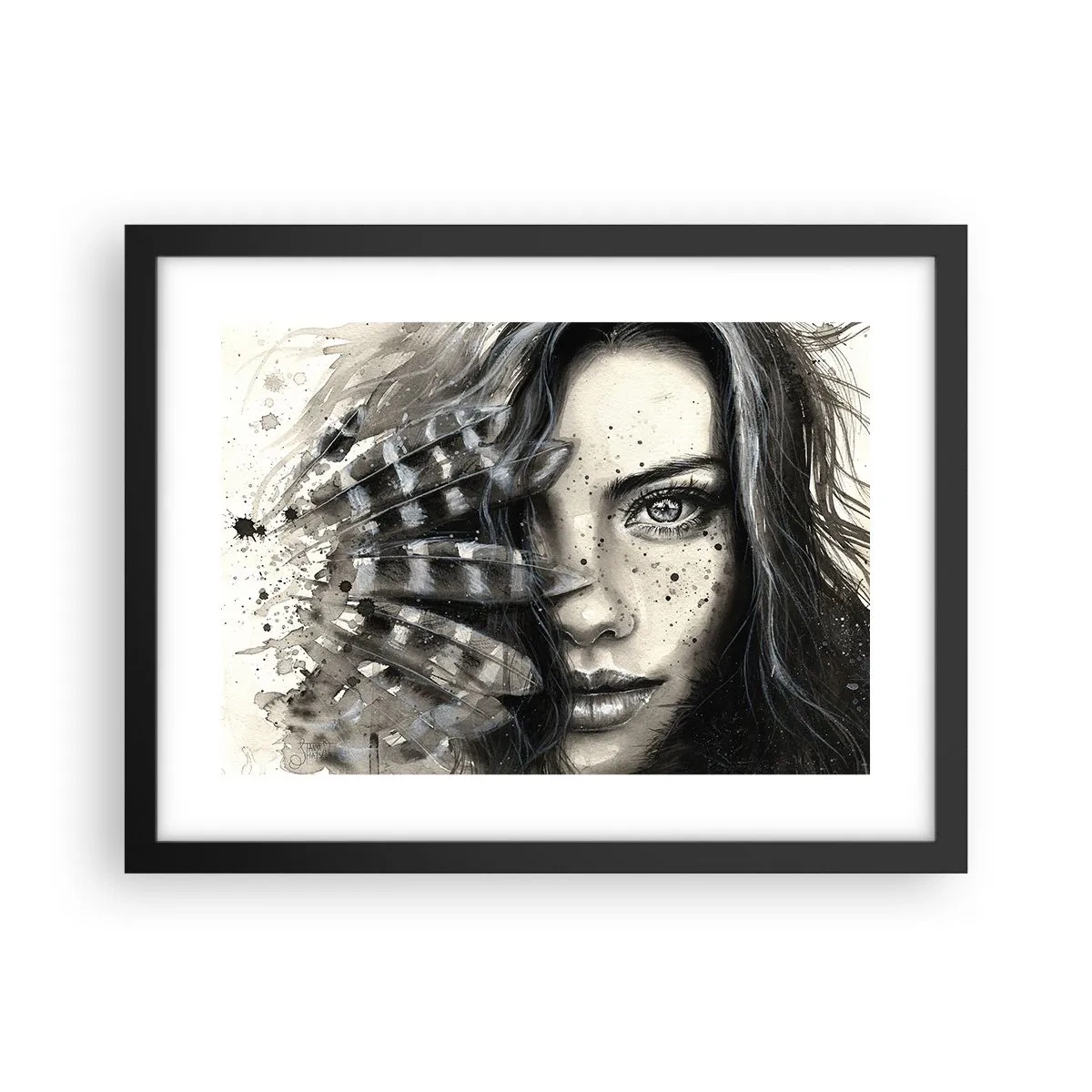 Poster in black frame - Wild Beauty - 40x30 cm