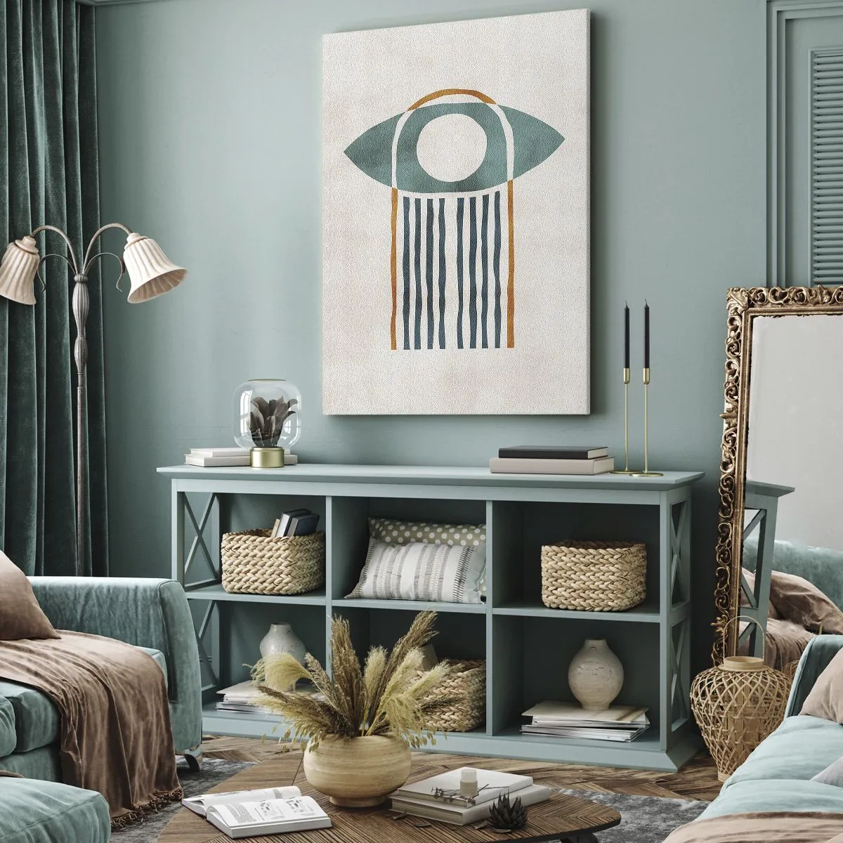 Canvas picture - Signs and Rituals - 55x100 cm