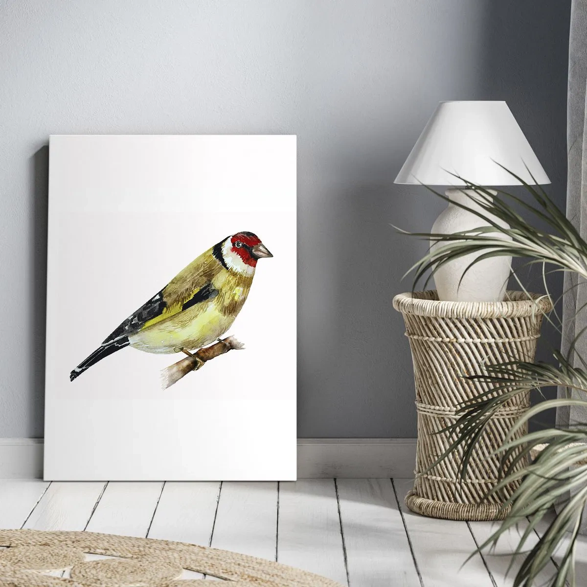 Canvas picture - Bird Portrait - 45x80 cm