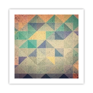 Poster - The Republic of Triangles - 50x50 cm