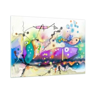 Glass picture - No Words! - 100x70 cm