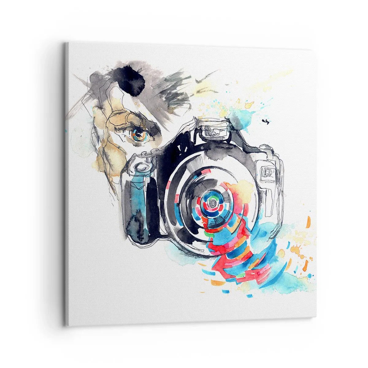 Canvas picture - In the Eye of the Lens - 50x50 cm