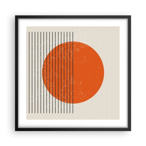 Poster in black frame - Always the Sun - 50x50 cm