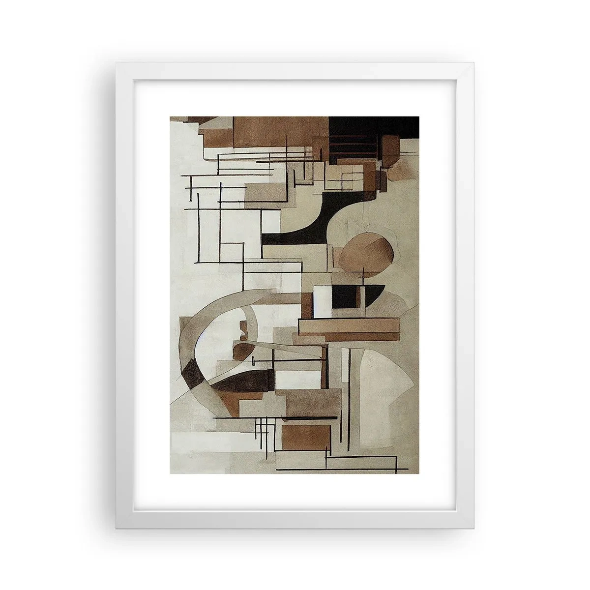 Poster in white frmae - City Landscape 2.0 - 30x40 cm