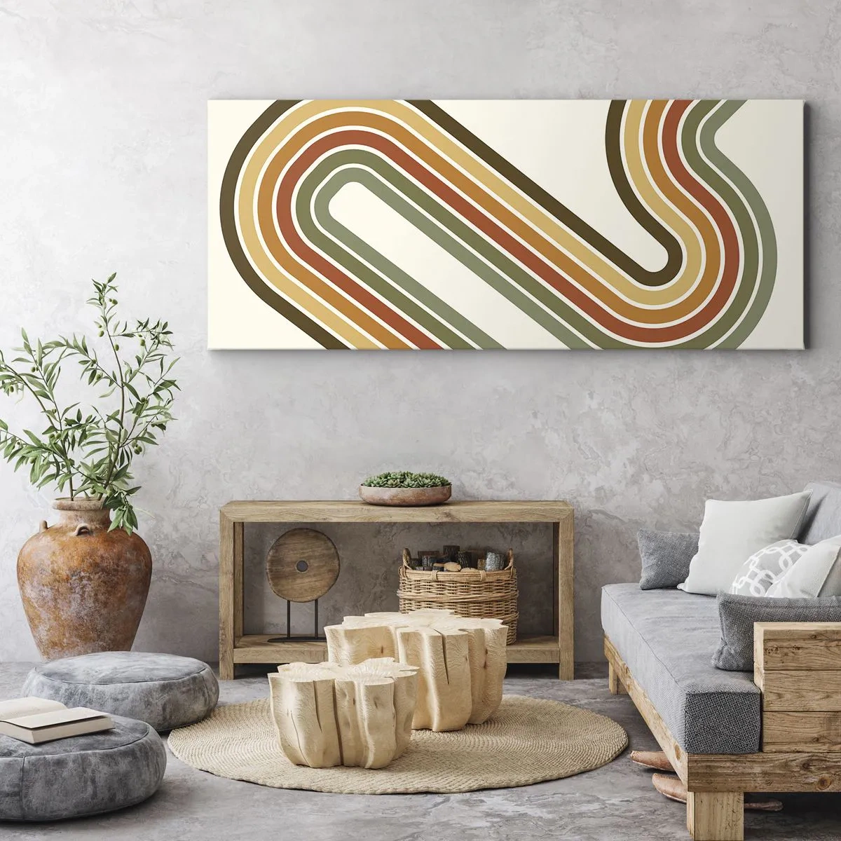 Canvas picture - Zigzaging towards the Goal - 90x30 cm