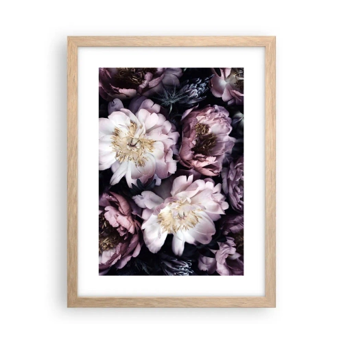 Poster in light oak frame - Old Style Bouquet - 30x40 cm