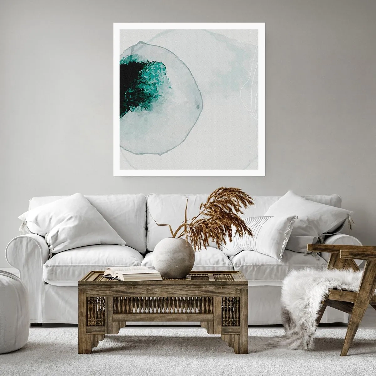 Poster - In a Waterdrop - 60x60 cm