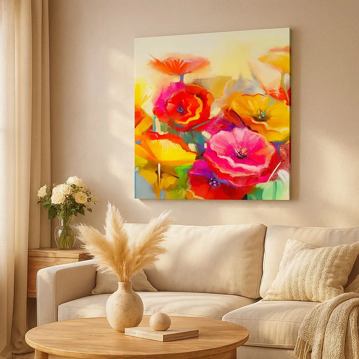 Canvas picture - Not Only Red - 30x30 cm