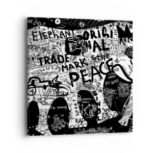 Canvas picture - Rich World of the Street - 40x40 cm