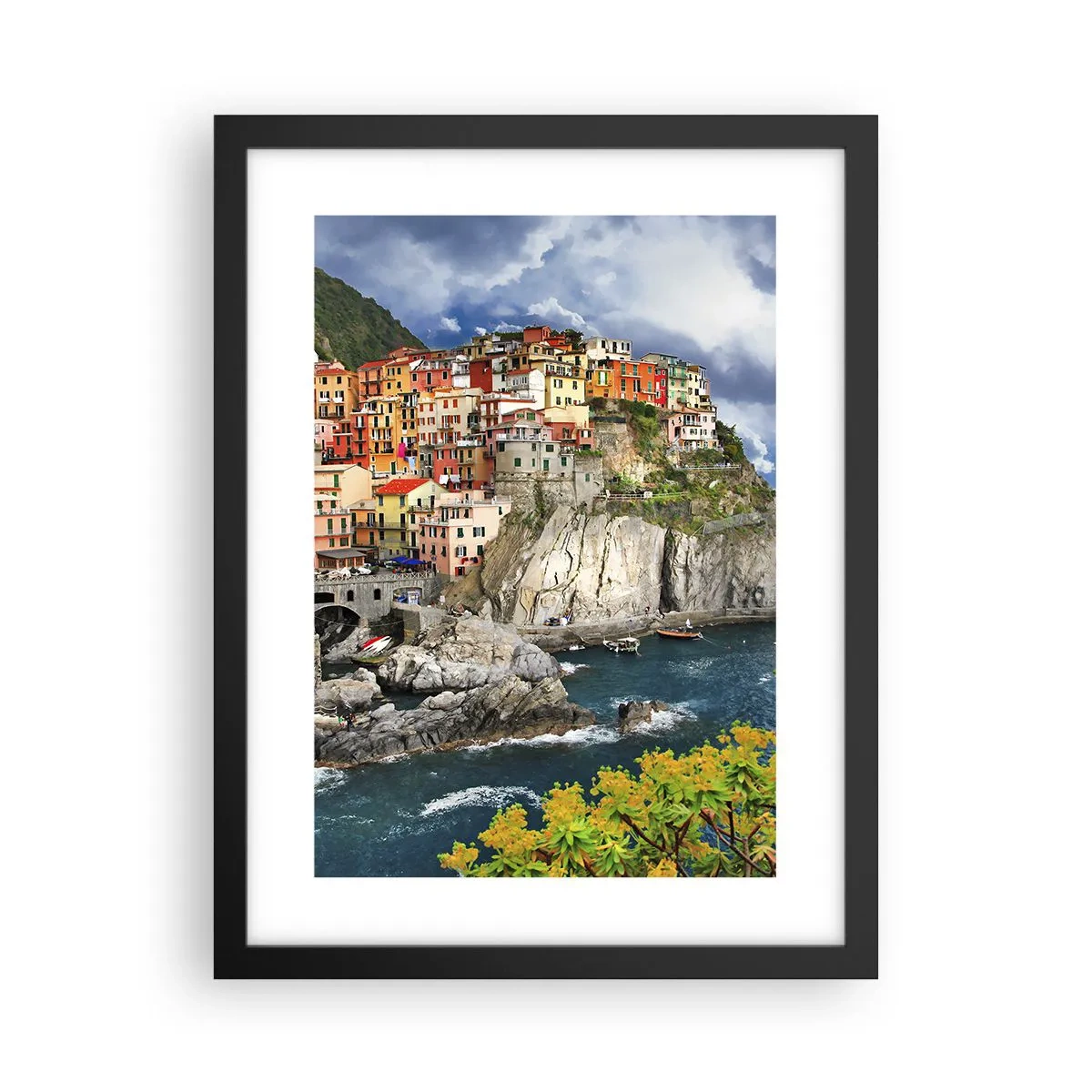 Poster in black frame - Hugging the Rocks - 30x40 cm