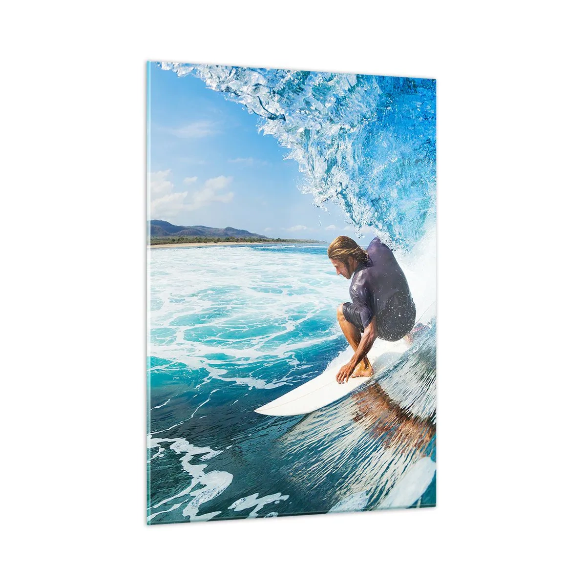 Glass picture - Dancing with Waves - 50x70 cm
