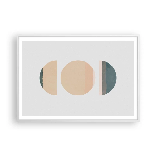 Poster in white frmae - Wheel after a Wheel - 100x70 cm