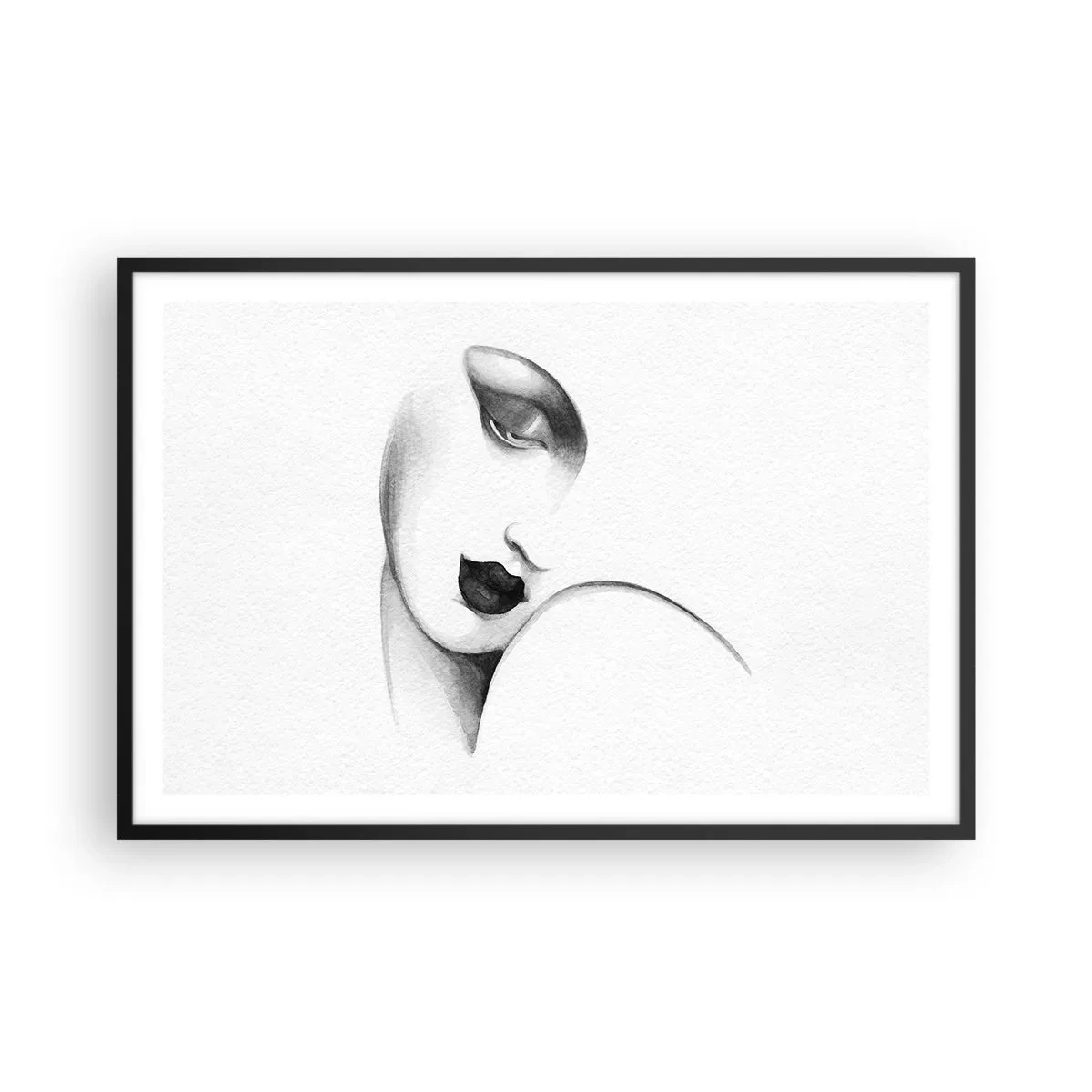 Poster in black frame - Lempicka Style - 91x61 cm