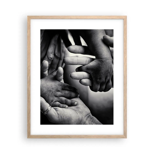 Poster in light oak frame - To be a Man - 40x50 cm