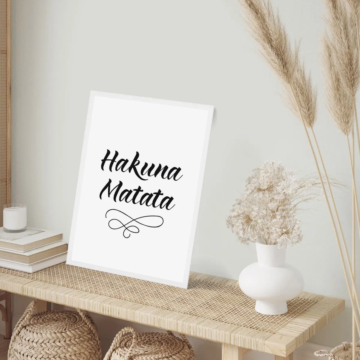 Poster in white frmae - Best Advice - 30x40 cm