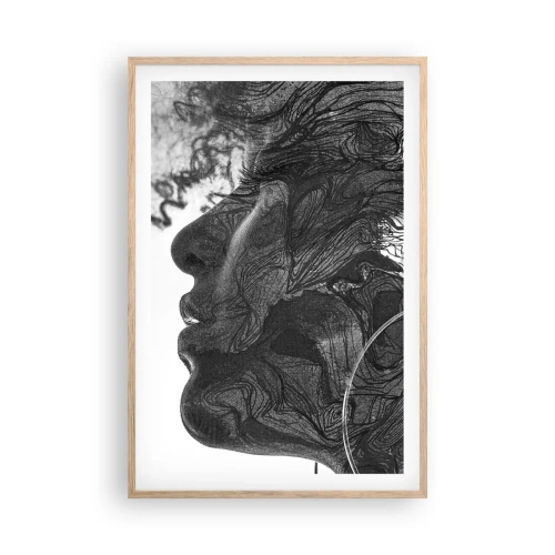 Poster in light oak frame - Wrapped up in Dreams - 61x91 cm